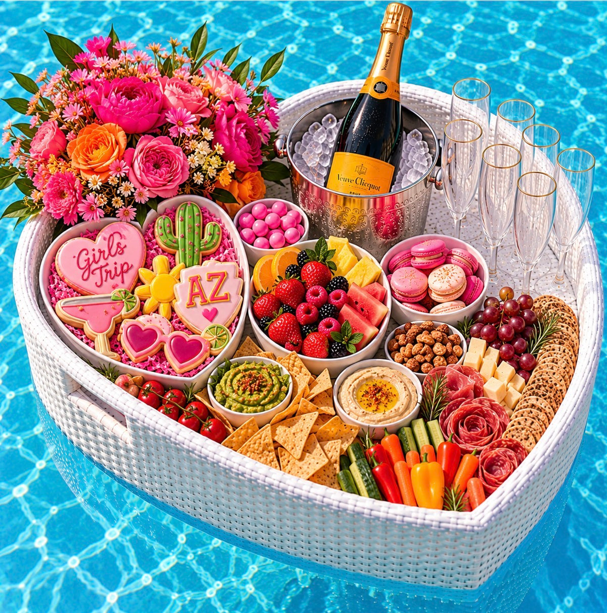 Floating Pool Tray Graze Packages